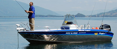 Bateau de type Bassboat, en aluminium, pour la mer